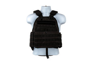 The NcSTAR VISM Adjustable plate carrier is made from black Nylon and can be configured from Medium to 2xl sizes